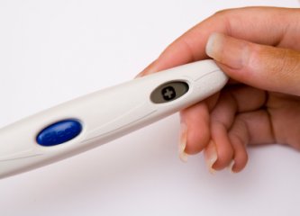 home pregnancy test has results in minutes