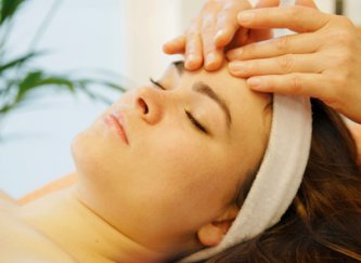 pregnant women relaxing at the spa