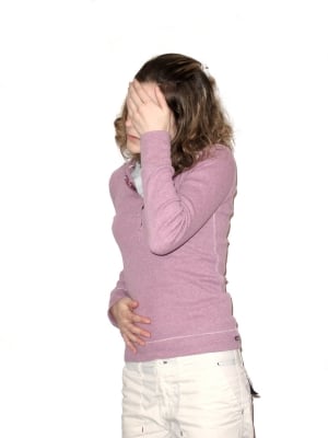 woman with morning sickness
